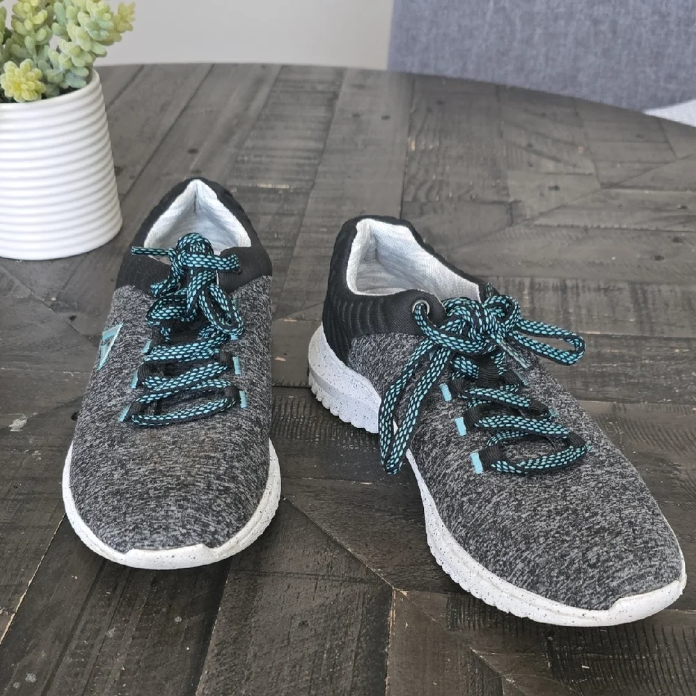 Align Women's Grey and Teal Athletic Nursing Shoes 7.5 - Picture 3 of 7